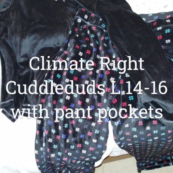 Climate Right Cuddl duds Pajamas size Large - Picture 1 of 2